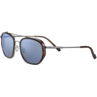 Serengeti Boron SS525002 Brown Buffalo w Shiny Gunmetal / 555nm Blue Polarised Photochromic Lenses