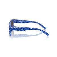 Arnette Omgee AN4344 297087-54 Royal Blue w White Splatter / Dark Grey Lenses