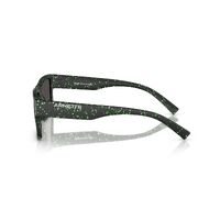 Arnette Omgee AN4344 297187-54 Matte Black w Gekko Green Splatter / Dark Grey Lenses