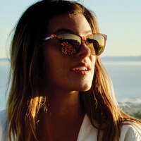 Revo Daphne RE 1101 10 CH Crystal Mauve / Champagne Mirror Polarised Lenses