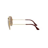 Ray-Ban RB3025 001/57-58 Aviator Polished Gold / Crystal Brown Polarised Lenses