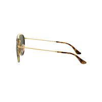 Ray-Ban RB3647N 001-51 Round Double Bridge Gold / Green Lenses