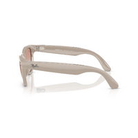 Ray-Ban Wearable x Meta Skyler RW4010 670013-52 Chalky Grey / Cinnamon Pink Lenses