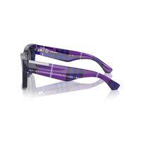 Burberry BE4424 411387-52 Check Violet / Dark Grey Lenses