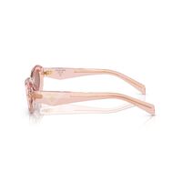 Prada PR26ZS 19Q10D-55 Transparent Peach / Light Brown Lenses