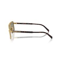 Prada PRA57S 5AK90F-61 Gold / Light Brown Lenses