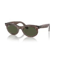 Ray-Ban RB2242 138331-53 Wayfarer Oval Photo Waves Grey / Green Lenses