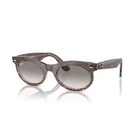 Ray-Ban RB2242 138432-53 Wayfarer Oval Photo Waves Purple / Clear Grey Gradient Lenses