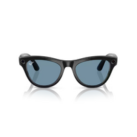 Ray-Ban Wearable x Meta Skyler RW4010 601/MF-52 Black / Clear to Cerulean Blue Photochromic Lenses