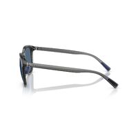 Polo Ralph Lauren PH4222U 579980-52 Shiny Transparent Grey / Dark Blue Lenses