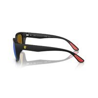 Ray-Ban RB4443M F602A1-57 Scuderia Ferrari Collection Black / Green Mirror Blue Polarised Lenses