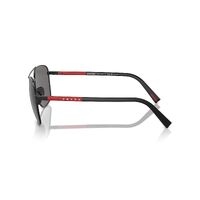 Prada Linea Rossa PS54ZS 1BO02G-60 Matte Black / Dark Grey Polarised Lenses