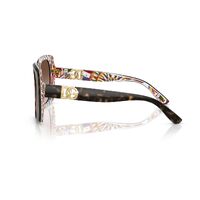 Dolce & Gabbana DG4475 321713-56 Havana On White Barrow / Brown Gradient Lenses