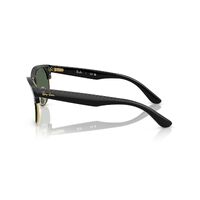 Ray-Ban RBR0504S 6677VR-54 Clubmaster Reverse Black On Arista / Dark Green Lenses