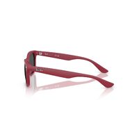 Ray-Ban Junior RJ9052S 717887-47 New Wayfarer Rubber Bordeaux / Dark Grey Lenses