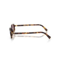 Miu Miu MU11ZS 14L20I-53 Havana Honey / Light Purple Brown Lenses