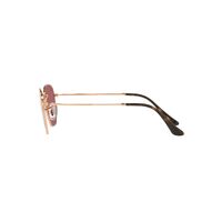 Ray-Ban RB3548N 9202AF-51 Hexagonal Rose Gold / Violet Polarised Lenses