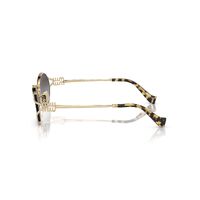 Miu Miu MU52YS ZVN5D1-54 Pale Gold / Grey Gradient Lenses