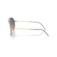 Ray-Ban RBR0101S 92023A-62 Aviator Reverse Rose Gold / Blue Lenses