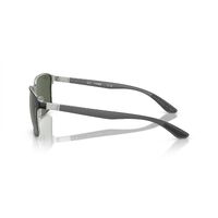 Ray-Ban RB3721 914471-59 Black On Silver / Dark Green Lenses