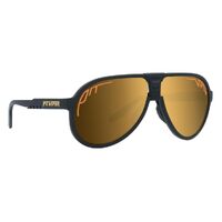 Pit Viper The Exec Jethawk Matte Black / Gold Revo Polarised Lenses