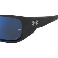 Under Armour UA Attack 2 807 7N 63 Black / Grey Blue Mirror Polarised Lenses