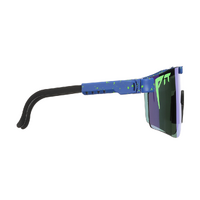 Pit Viper The Leonardo Double Wide Blue w Teal Splatter / Blue Teal Revo Polarised Lenses