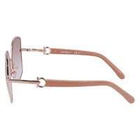 Ferragamo SF304S 772-58 Rose Gold w Nude / Pink Gradient Lenses