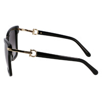 Ferragamo SF1085SN 011-57 Black & Gold / Grey Gradient Lenses