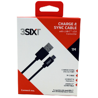 3SIXT Charge & Sync Cable with USB-C Connector 1m