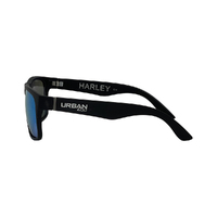 Urban Zoo Harley C18 Matte Black / Ice Blue Revo Lenses