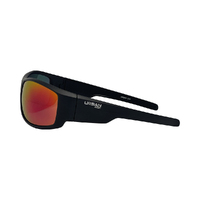 Urban Zoo Spider C13 Matte Black / Smoke w Red Revo Lenses