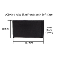 BrightEyes VCS998 Snake Skin Frog Mouth Case Black