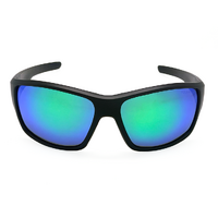 Mangrove Jacks Lockhart C11 Matte Black / Smoke w Green Revo Polarised Lenses