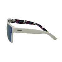 Mangrove Jacks What You Need C10 Shiny White / Ice Blue Revo Polarised Lenses