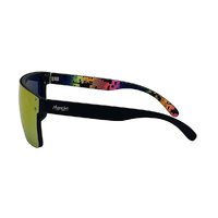 Mangrove Jacks Never Say Never C3 Matte Black / Red Revo Polarised Lenses