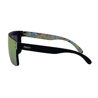 Mangrove Jacks Never Say Never C6 Matte Black / Pink Revo Polarised Lenses