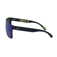 Mangrove Jacks Never Say Never C8 Matte Black / Ice Blue Revo Polarised Lenses