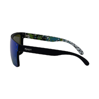 Mangrove Jacks Never Say Never C11 Matte Black / Green Revo Polarised Lenses