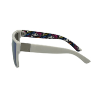 Mangrove Jacks Sin by The Sea C10 Shiny White / Ice Blue Revo Polarised Lenses