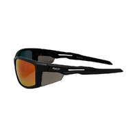 Mangrove Jacks Cadiz C3 Matte Black / Red Revo Polarised Lenses