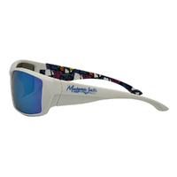 Mangrove Jacks Tromso C10 Shiny White / Ice Blue Revo Polarised Lenses