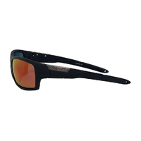 Mangrove Jacks Barrel C3 Matte Black / Red Revo Polarised Lenses