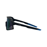 Urban Zoo Sumatra C12 Matte Black / Smoke w Blue Revo Lenses