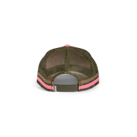 Ringers Western McCoy Trucker Cap Pink Melon/Army OSFM