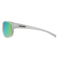 Dirty Dog Shock 53509 Clear Crystal / Green Fusion Mirror Polarised Lenses