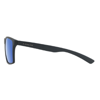 Dirty Dog Volcano 53540 Satin Black / Blue Mirror Polarised Lenses