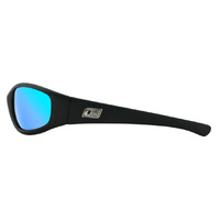 Dirty Dog Boofer 53547 Satin Black / Ice Blue Mirror Polarised Lenses