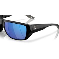 Costa Del Mar Finlet 6S9118 911801-59 Matte Black / Blue Mirror Polarised Lenses