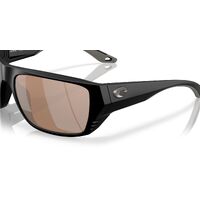 Costa Del Mar Finlet 6S9118 911803-59 Matte Black / Copper Silver Mirror Polarised Lenses